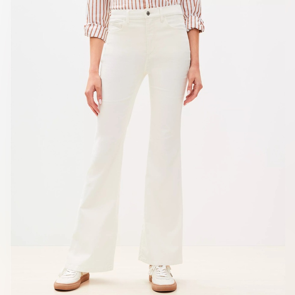 Loft Slim Flare Pants Corduroy Women’s Cream Size 27 NWT - Picture 3 of 3